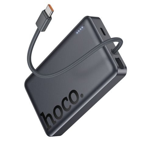 УМБ Hoco Q44 Origen dual PD20W magnetic power bank with cable dark 10 000mAh metal gray