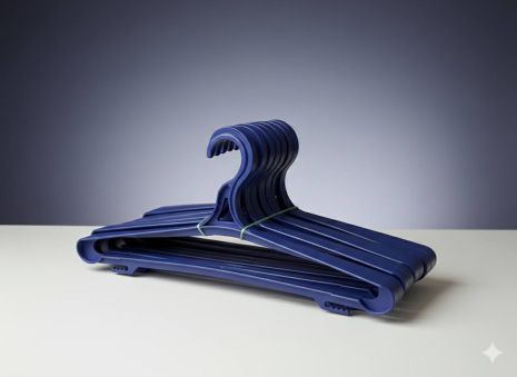 Набор плечиков 10 шт для тяжелой одежды пластиковые цветные 8695violet