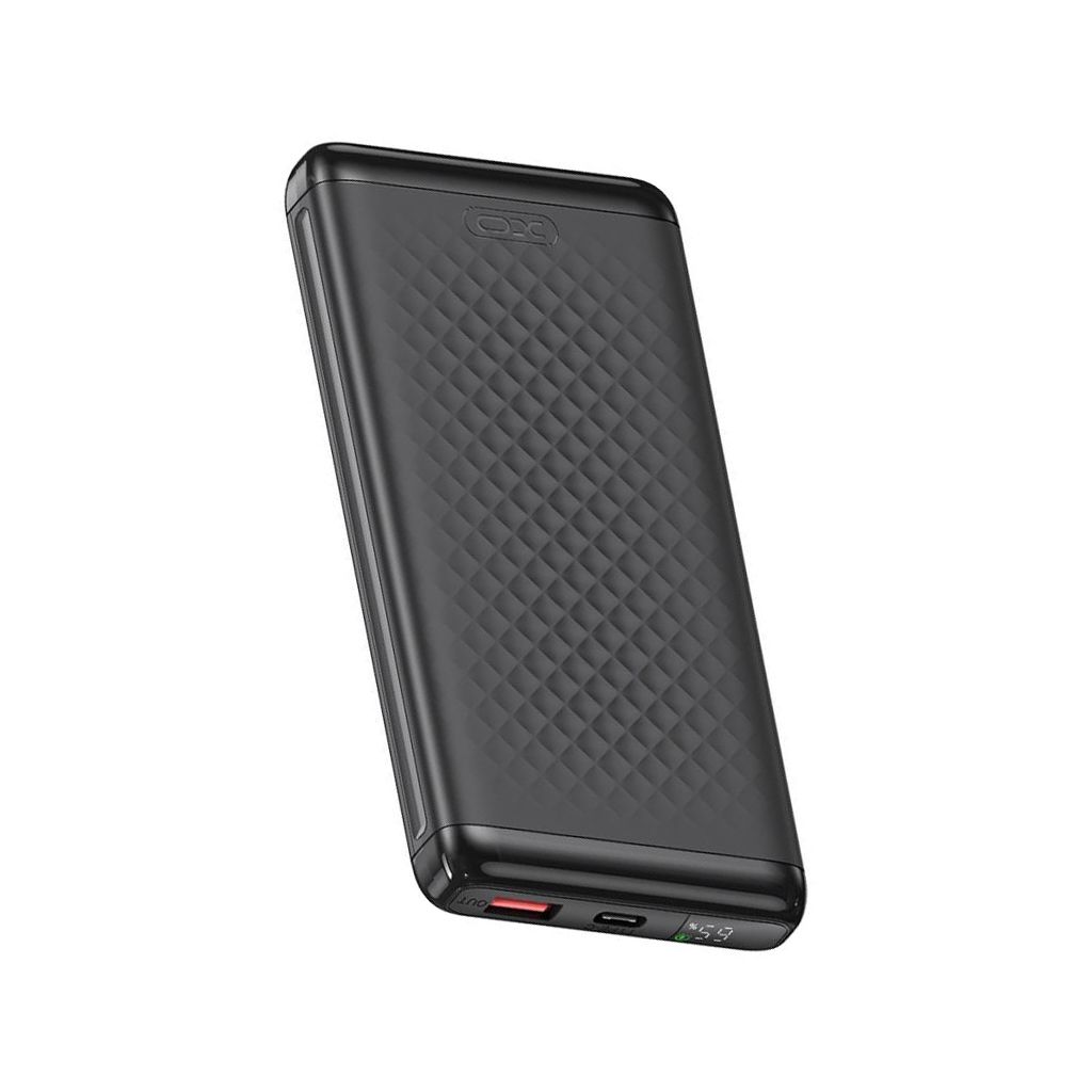 Повербанк XO PB308 USB-C 20W/USB-A 22.5W Digital Fast Charger 10000mAh Black Повербанк XO PB308 USB-C 20W/USB-A 22.5W Digital Fast Charger 10000mAh Black