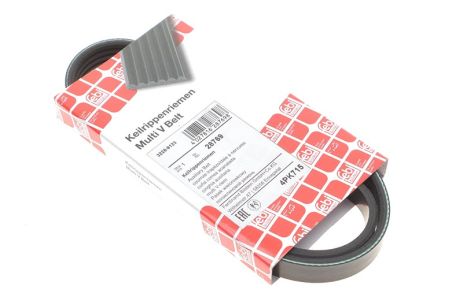 Ремень поликлиновый 4PK715 FIAT Punto 1,1/1,2 LANCIA PEUGEOT 1,8/1,9D NISSAN, FEBI BILSTEIN (28769)