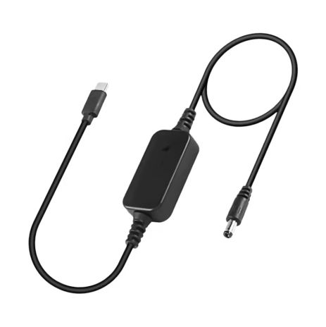 Кабель Type-C to DC 60W для роутера, ноутбука, камер. Универсальный 5V/9V/12V/15V/20V Boost Converter Adjustable Voltage Black