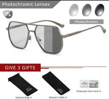 Классические солнцезащитные фотохромные очки CLLOIO ZL8692 G-P