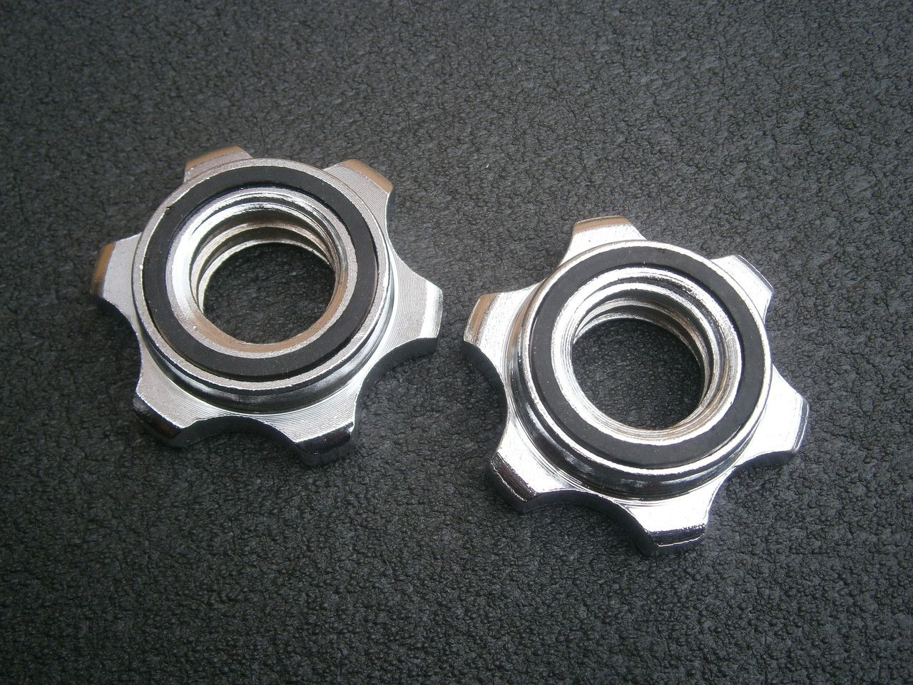 Замок гайка Вейдера хромований для грифа діаметром 25 мм пара Замок гайка Вейдера хромований для грифа діаметром 25 мм пара