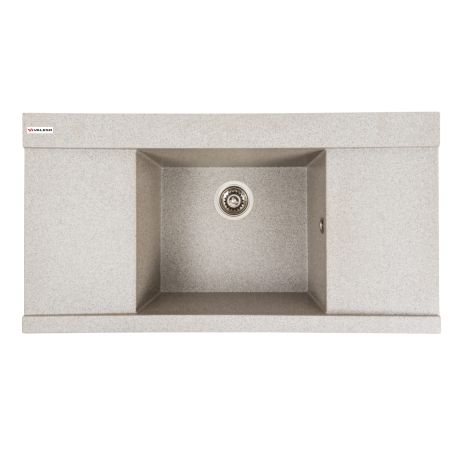 Гранітна мийка для кухні VALESO 9651 ATLAS матовий Сірий