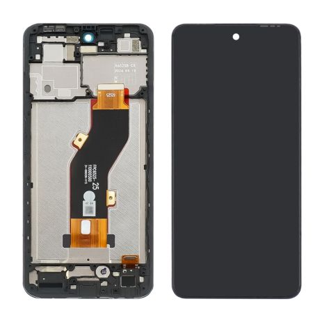 Дисплей для INFINIX Smart 8 Pro (X6525B) з чорним тачскрином та корпусною рамкою