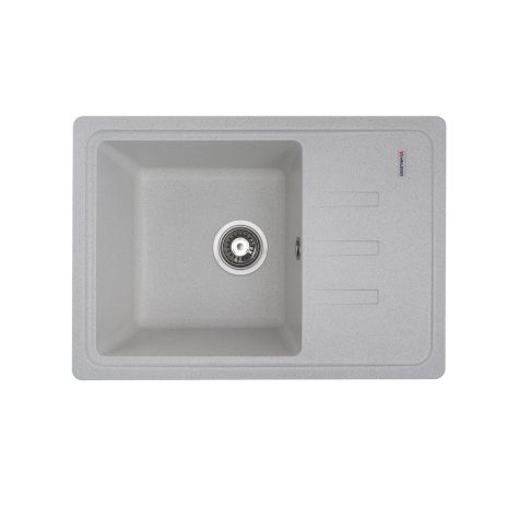 Матовая белая гранитная кухонная мойка VALESO LIANA 6243 с пятнами Матовая белая гранитная кухонная мойка VALESO LIANA 6243 с пятнами