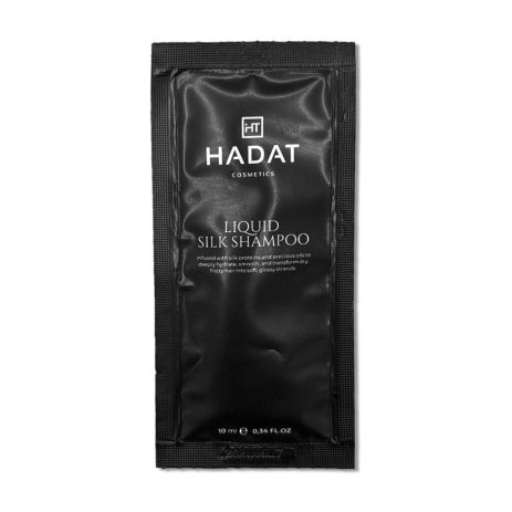 Шампунь Hadat Liquid Silk Shampoo для восстановления блеска и гладкости волос "Редкий Шелк", саше 10 мл
