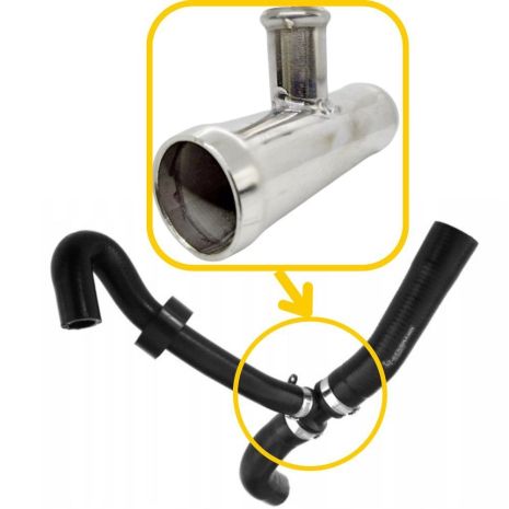 Охолоджуючий трійник 028121053AA Audi, VW зі сталі - ДОВІЧНА ГАРАНТІЯ, ACS