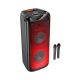 Акустика-караоке HOCO Flame light BT speaker DS53 |BT5.0, TWS, TF/USB/AUX, 40Wx2 (120W Max), 3H, 2mic, remorte| black Акустика-караоке HOCO Flame light BT speaker DS53 |BT5.0, TWS, TF/USB/AUX, 40Wx2 (120W Max), 3H, 2mic, remorte| black