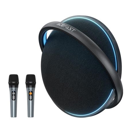 Акустика-караоке ACEFAST K5 Max portable wireless speaker ipx4 |BT5.4, USB/AUX/TF, TWS, 220/350W, EQ, 9h| black Акустика-караоке ACEFAST K5 Max portable wireless speaker ipx4 |BT5.4, USB/AUX/TF, TWS, 220/350W, EQ, 9h| black