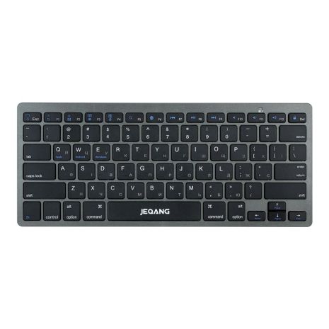 Клавиатура беспроводная JEQANG JB-320 bluetooth, battery Серый
