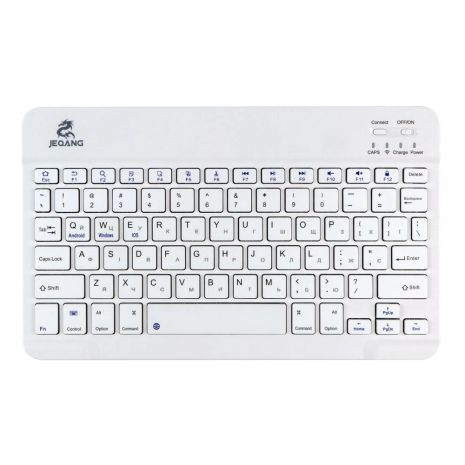 Клавиатура беспроводная JEQANG JB-330 bluetooth charging Белый