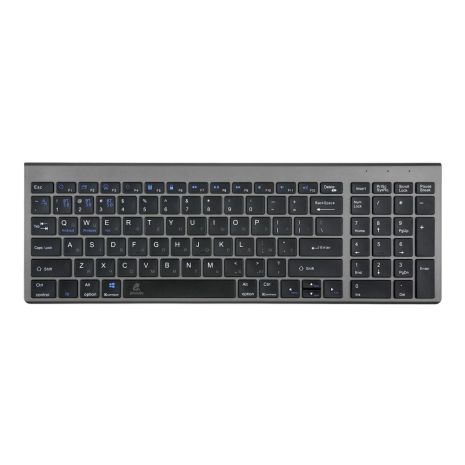 Клавиатура беспроводная JEQANG JB-386 bluetooth keyboard Серый