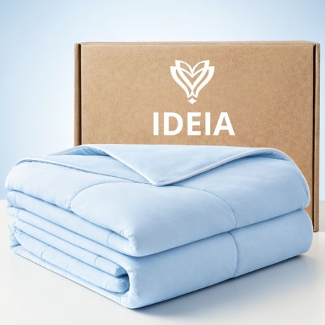 Одеяло летнее охлаждающее евро CoolNight IDEIA 200х220 см голубое (8-36285) Одеяло летнее охлаждающее евро CoolNight IDEIA 200х220 см голубое (8-36285)