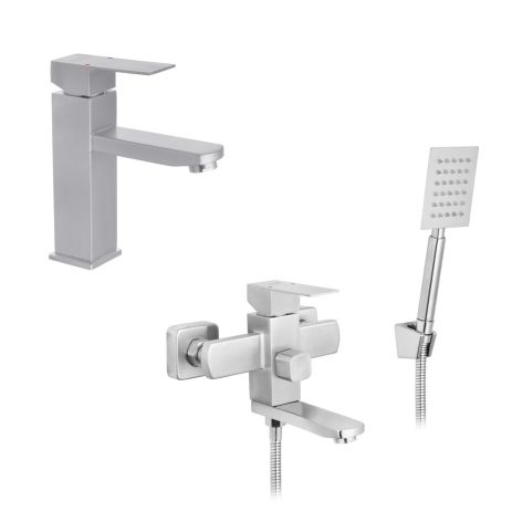 Набір змішувачів Kroner Edelstahl Kubus-ESG010 та Kubus-ESG060