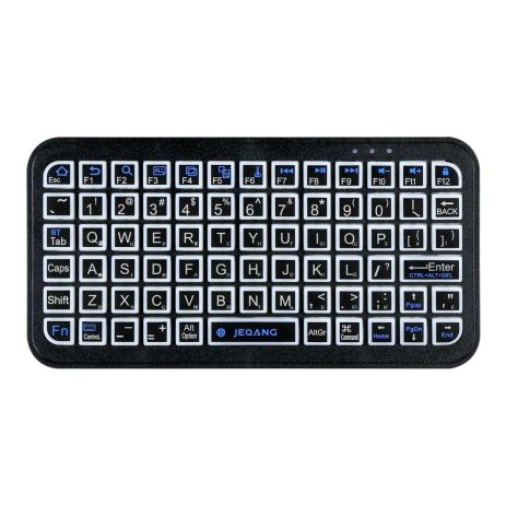 Клавіатура бездротова JEQANG JB-512 bluetooth (RGB) mini keyboard Чорний