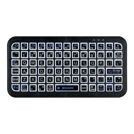 Клавиатура беспроводная JEQANG JB-512 bluetooth (RGB) mini keyboard Черный