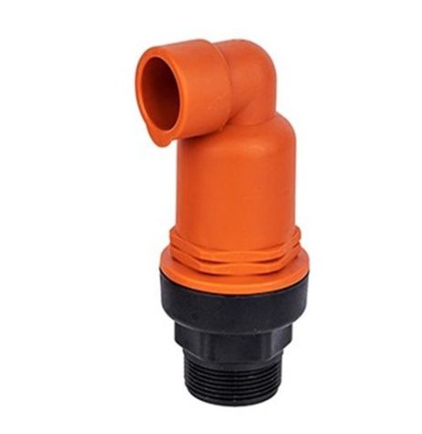 Повітряний клапан Presto-PS зовнішнє різьблення 1" з боковим відведенням (IV-0110)