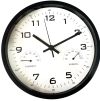 Настінний годинник з термометром та гігрометром Timelike™ (25 см) M-02-B чорний