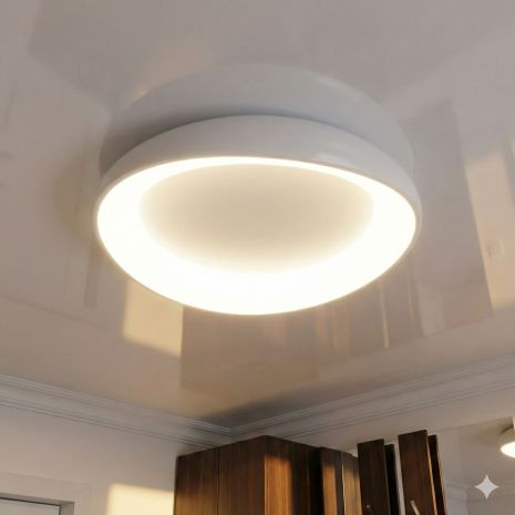 Світильник зі світлодіодами для спальні Diasha 41W до 10 м² колір Білий 0470B WH