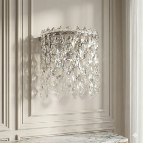 Ніжне кришталеве світлодіодне бра Diasha 10W колір Хром 582/B CH