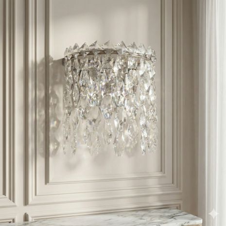 Ніжне кришталеве світлодіодне бра Diasha 10W колір Хром 582/B CH