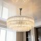 Люстра з скляним декором для передпокою Diasha цоколь на 18 ламп, колір Хром 303-950CH