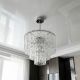 Скляна люстра для спальні Diasha з цоколем для 5 ламп кольору Хром (816/400CH)