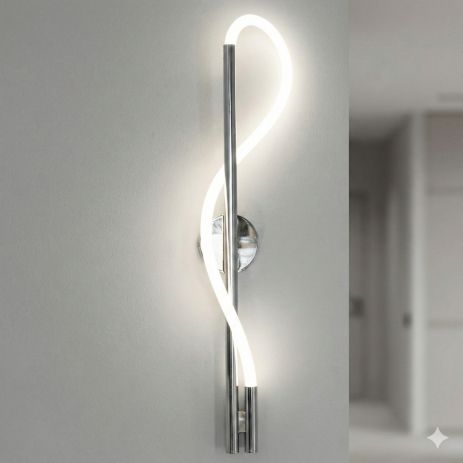 Настінне бра у вітальню Diasha 14W колір Хром SY9607-CH