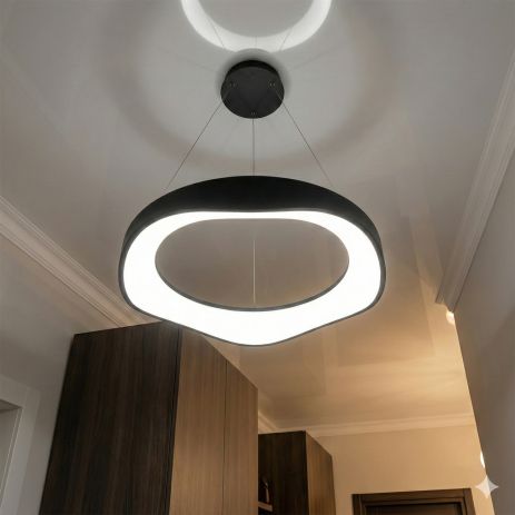 Люстра для зони відпочинку LED Diasha 36W до 8 м² колір Чорний 0471A BK