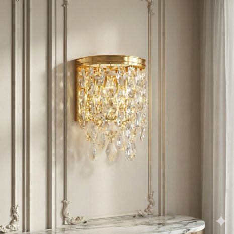 Світильник біля ліжка світлодіодний Diasha 10W колір Золотистий 582/B G