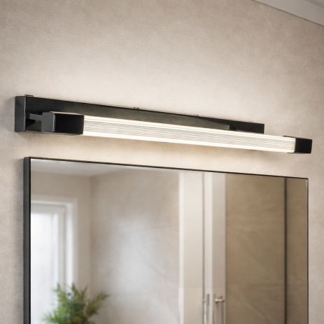 Настінне бра над дзеркалом Diasha 9W колір Чорний хром 9602/L