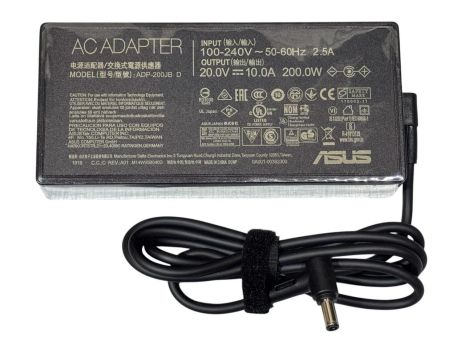 Блок живлення для ноутбука Asus 20V 10A 200W 6.0*3.7 мм прямокутний без кабеля 220V