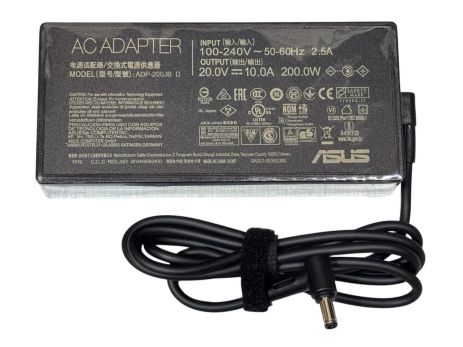 Блок живлення для ноутбука Asus 20V 10A 200W 6.0*3.7 мм прямокутний без кабеля 220V