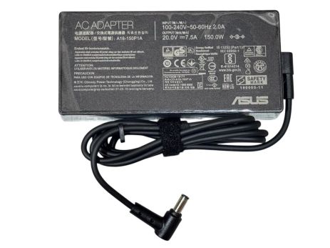 Блок живлення для ноутбука Asus 20V 7.5A 150W 6.0*3.7 мм прямокутний без кабеля 220V