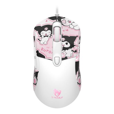 USB Миша Ігрова TWolf G550 Біло-рожевий