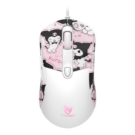 USB Миша для ігор TWolf G550 Біло-рожевий