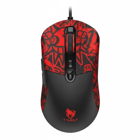 USB Миша Ігрова TWolf G550 Чорно-червоний