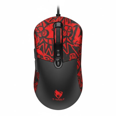 USB Миша Ігрова TWolf G550 Чорно-червоний