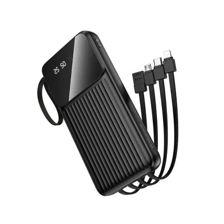 Повербанк BOROFONE BJ76 Smart power bank with 4 cables(10000mAh) Black