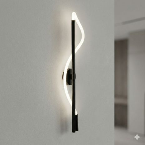 Світлодіодне бра у спальню Diasha 14W колір Чорний 9607-BK 3color