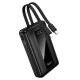 Повербанк HOCO J162A Full power 22.5W+PD20W fully compatible power bank with two cables(20000mAh) Black