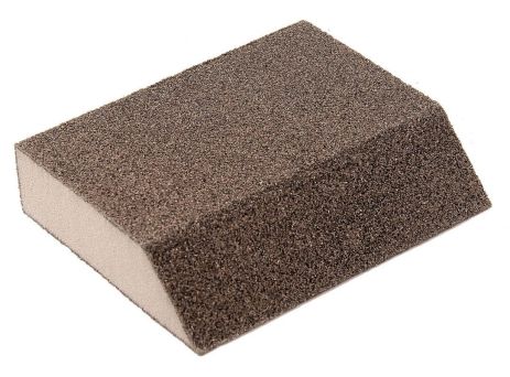 Губка для шліфування ТРАПЕЦІЯ Р60 110×90×25 мм MASTERTOOL 08-0606