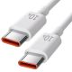 Кабель Type-C to Type-C 120w 10A 3m WHITE