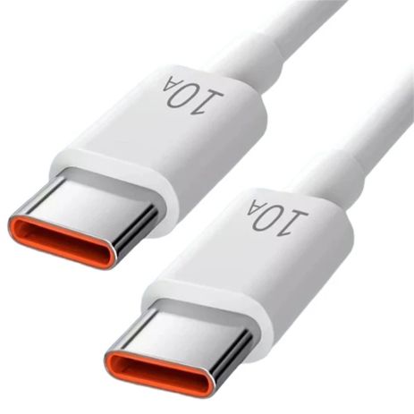 Кабель Type-C to Type-C 120w 10A 3m WHITE