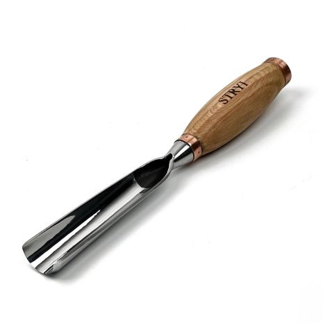 Стамеска ударно-силовая полукруглая 30 мм для резьбы по дереву "STRYI" Profi профиль №9