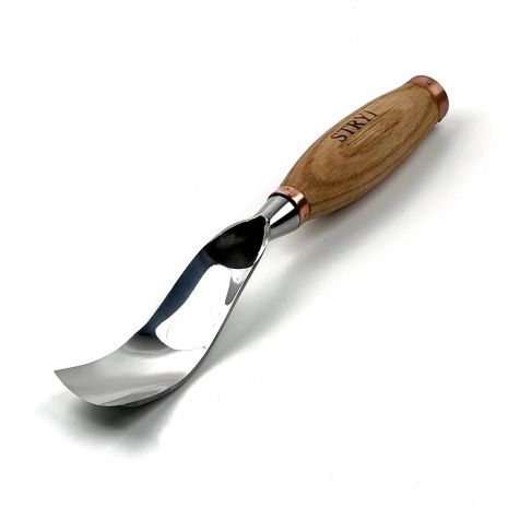 Стамеска клюкарза силовая полога 40 мм для резьбы по дереву “STRYI” Profi профиль №7