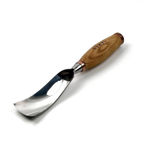 Стамеска клюкарза силовая полога 50 мм для резьбы по дереву “STRYI” Profi профиль №7