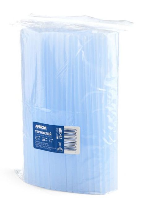 Клеевые стержни 7,2 × 200 мм, 1 кг. прозорі. Miol 73-109