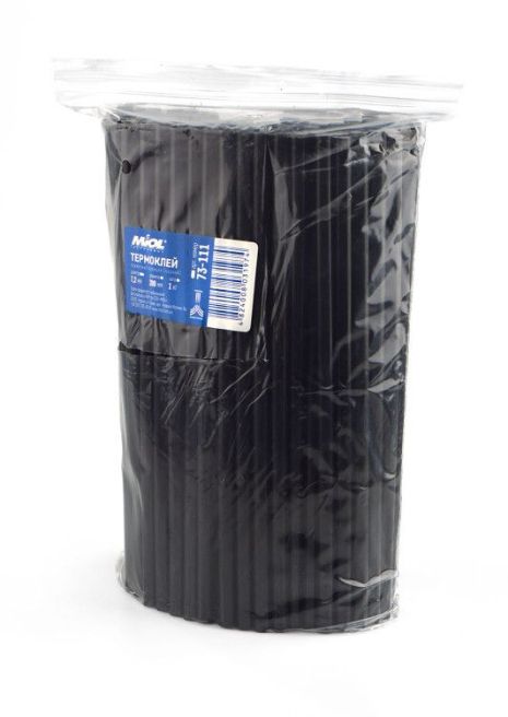 Клеевые стержни 7,2 × 200 мм, 1 кг. чёрные Miol 73-111